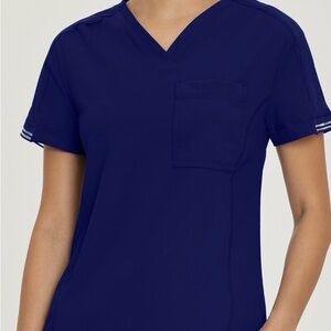 Women’s Urbane NWOT Royal Blue Short Sleeve scrub Top